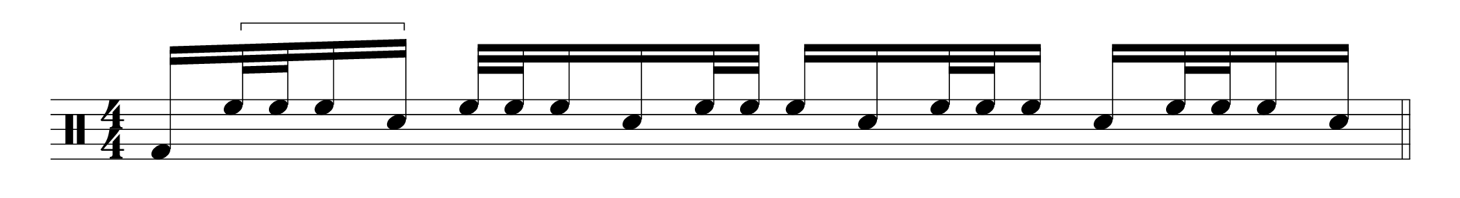 drum fill 3 notes group