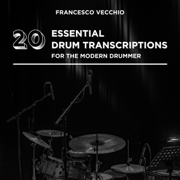 20 essential drum transcriptions book cover