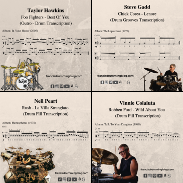 free drum transcriptions and drum sheet music